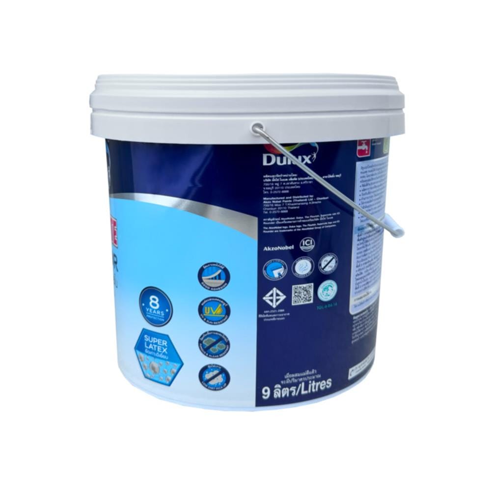 สีน้ำทาภายนอก ชนิดด้าน DULUX SUPERCOTE BASE B สีขาว 9 ลิตร