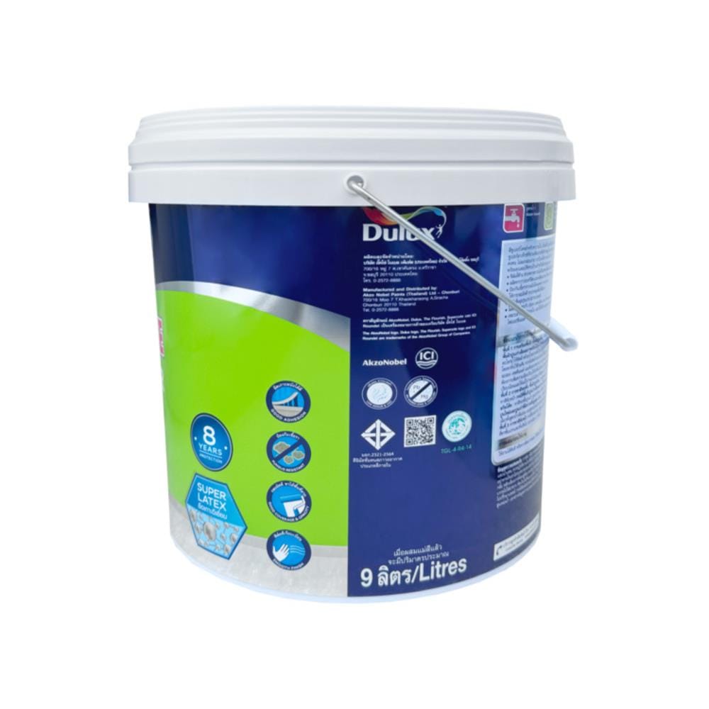 สีน้ำทาภายใน ชนิดด้าน DULUX SUPERCOTE BASE B สีขาว 9 ลิตร
