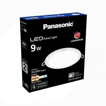 ดาวน์ไลท์ LED PANASONIC NNV76520WE1A 5 นิ้ว 9 วัตต์ WARM WHITE สีขาว_4