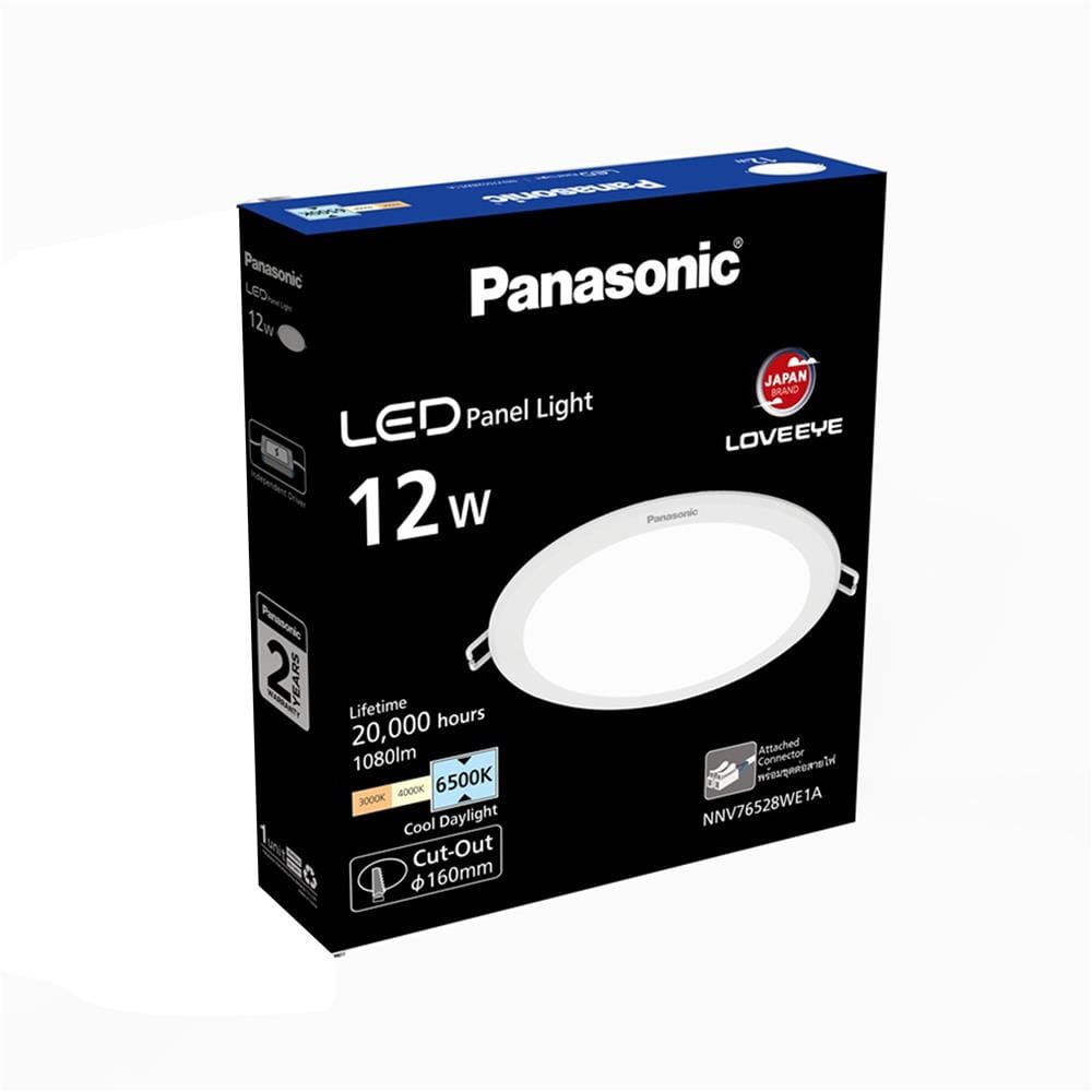ดาวน์ไลท์ LED PANASONIC NNV76528WE1A 6 นิ้ว 12 วัตต์ DAYLIGHT สีขาว