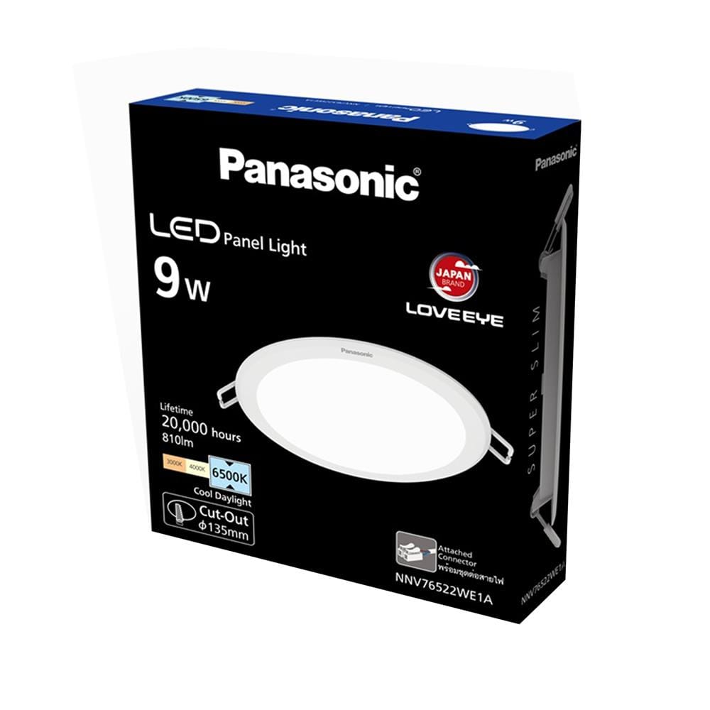 ดาวน์ไลท์ LED PANASONIC NNV76522WE1A 5 นิ้ว 9 วัตต์ DAYLIGHT สีขาว