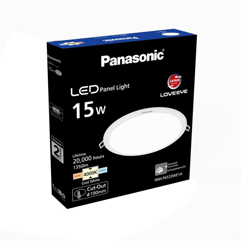 ดาวน์ไลท์ LED PANASONIC NNV76533WE1A 7 นิ้ว 15 วัตต์ COOL WHITE สีขาว