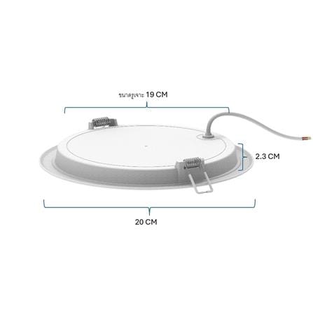 ดาวน์ไลท์ LED PANASONIC NNV76534WE1A 7 นิ้ว 15 วัตต์ DAYLIGHT สีขาว_6
