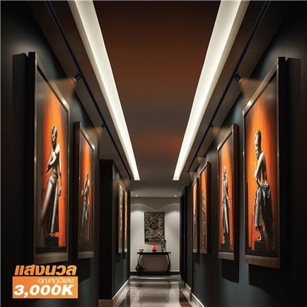 แทรกไลท์ติดราง LED HI-TEK HFITL 5 วัตต์ WARM WHITE สีดำ_8
