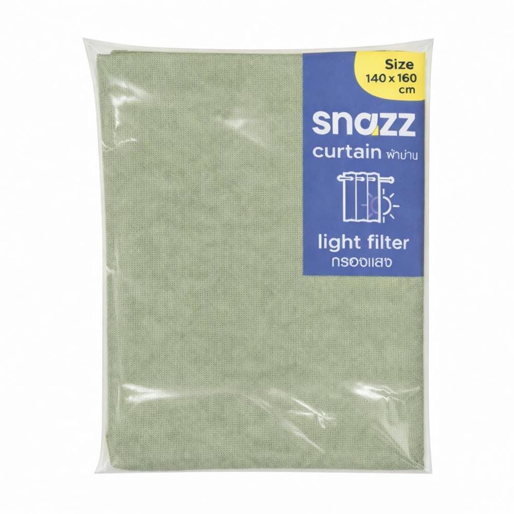 ผ้าม่านซ่อนหู SNAZZ GOODY 140x160 ซม. สีเขียว