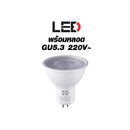 แทรกไลท์ติดผนัง LED HI-TEK HFITL 5 วัตต์ WARM WHITE สีดำ_5