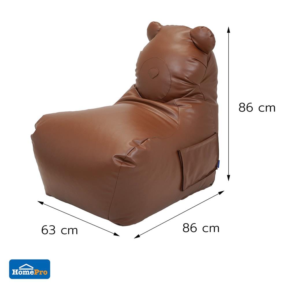 เบาะรองนั่ง SNAZZ TEDDY 25x34 นิ้ว สีน้ำตาล