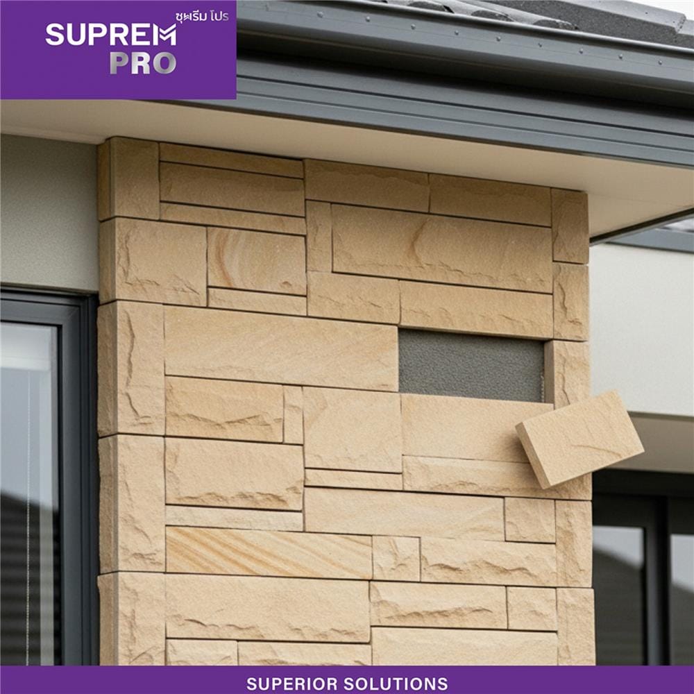 กาวพลังตะปู SUPREMPRO สูตรน้ำมัน 75 กรัม สีน้ำตาล