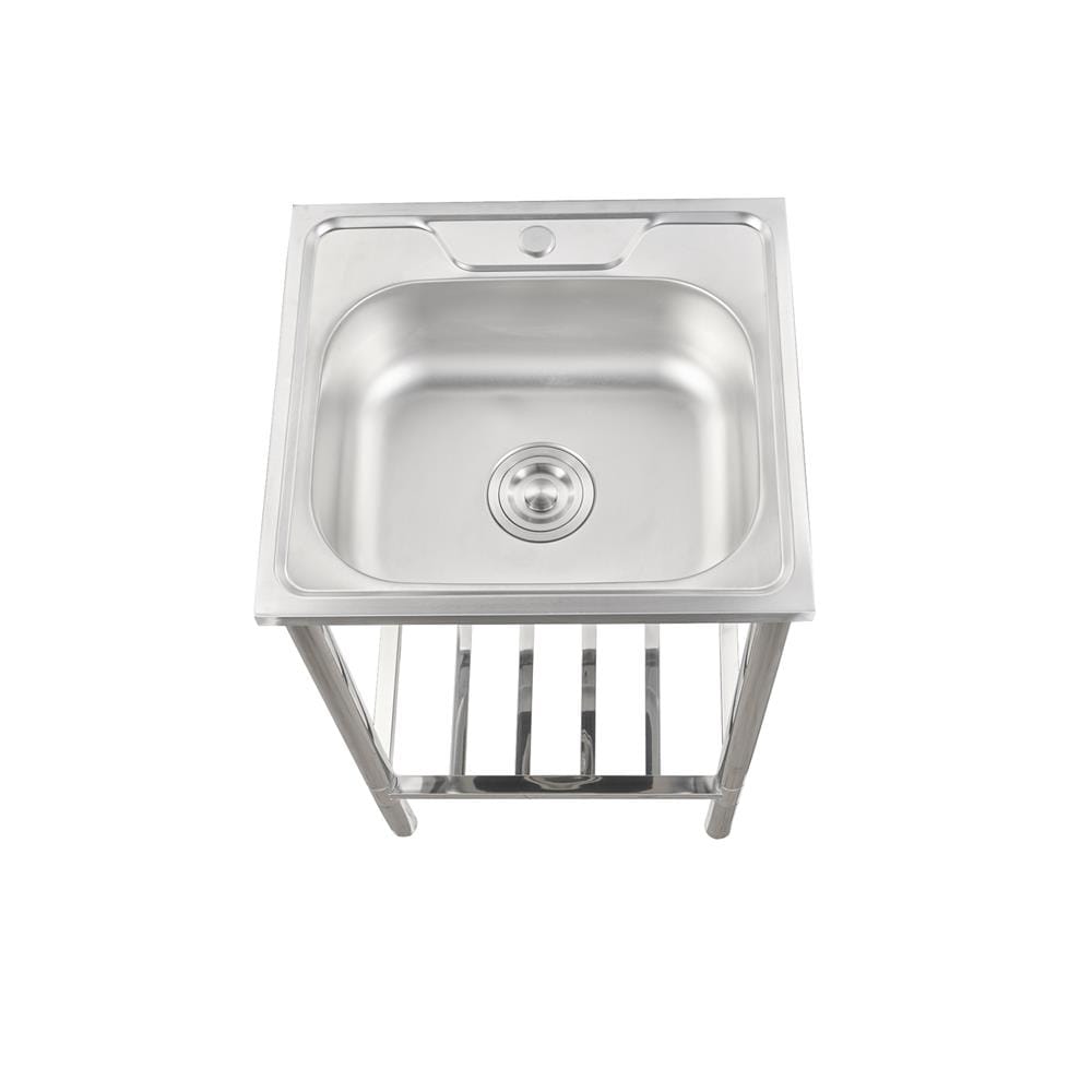 ซิงค์ขาตั้ง 1 หลุม DYNA HOME DH-5045-TB สีเงิน