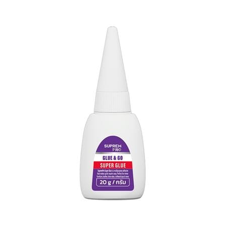 กาวร้อน SUPREMPRO GLUE AND GO 20 กรัม สีใส