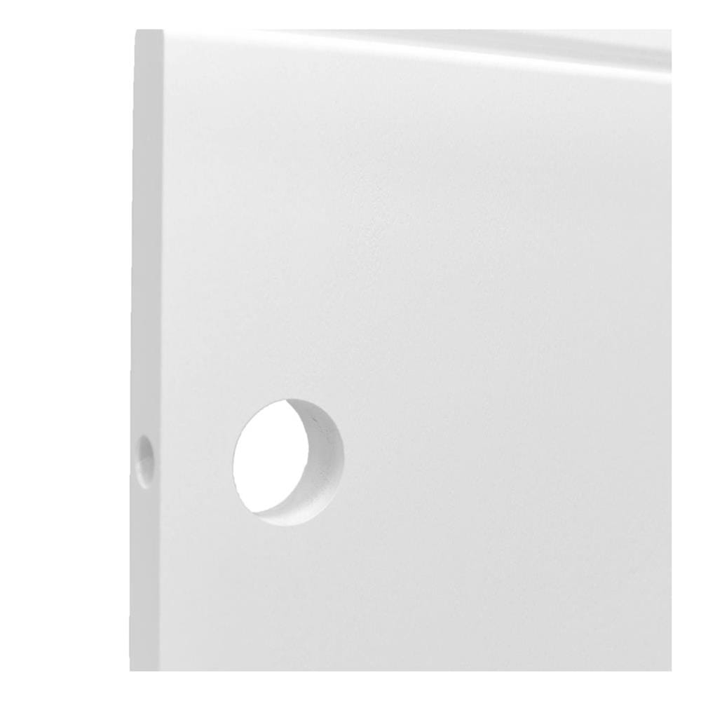 ประตูภายนอก UPVC เจาะลูกบิด MODERNWOOD MWR010 90x200 ซม. สีขาว