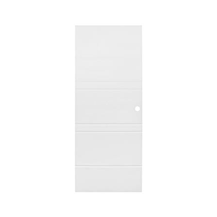 ประตูภายนอก UPVC เจาะลูกบิด MODERNWOOD MWR010 70x200 ซม. สีขาว_0