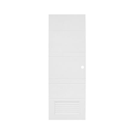ประตูห้องน้ำ UPVC เจาะลูกบิด MODERNWOOD MLIR010 80x200 ซม. สีขาว_0