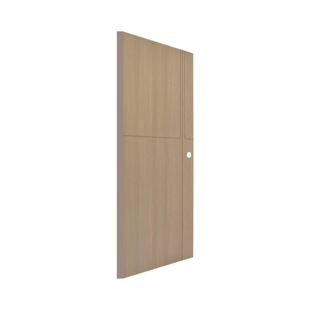 ประตูห้องน้ำ WPC เจาะลูกบิด MODERNWOOD MWPC01 70x200 ซม. สี HAZELNUT