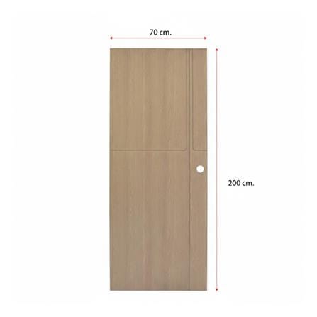 ประตูภายใน WPC เจาะลูกบิด MODERNWOOD MWPC01 70x200 ซม. สี HAZELNUT_4