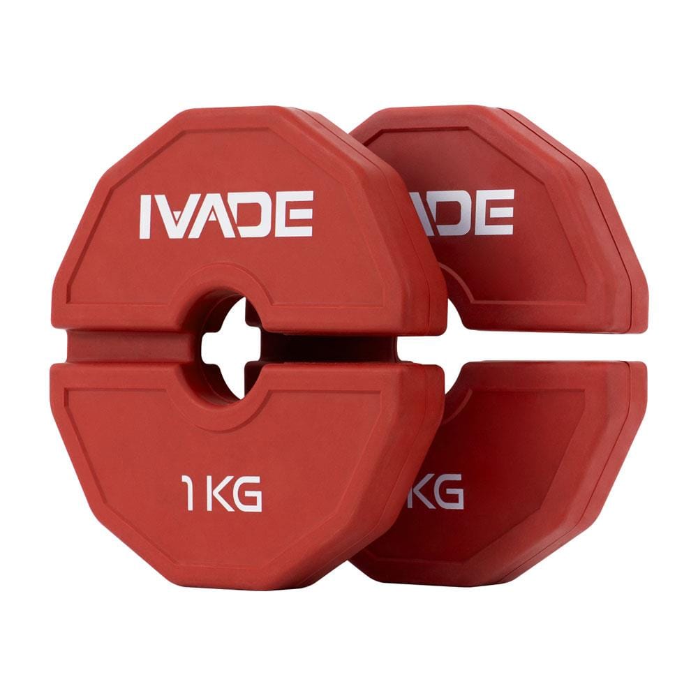 แผ่นน้ำหนัก IVADE สีแดง 1 กก. 2 แผ่น