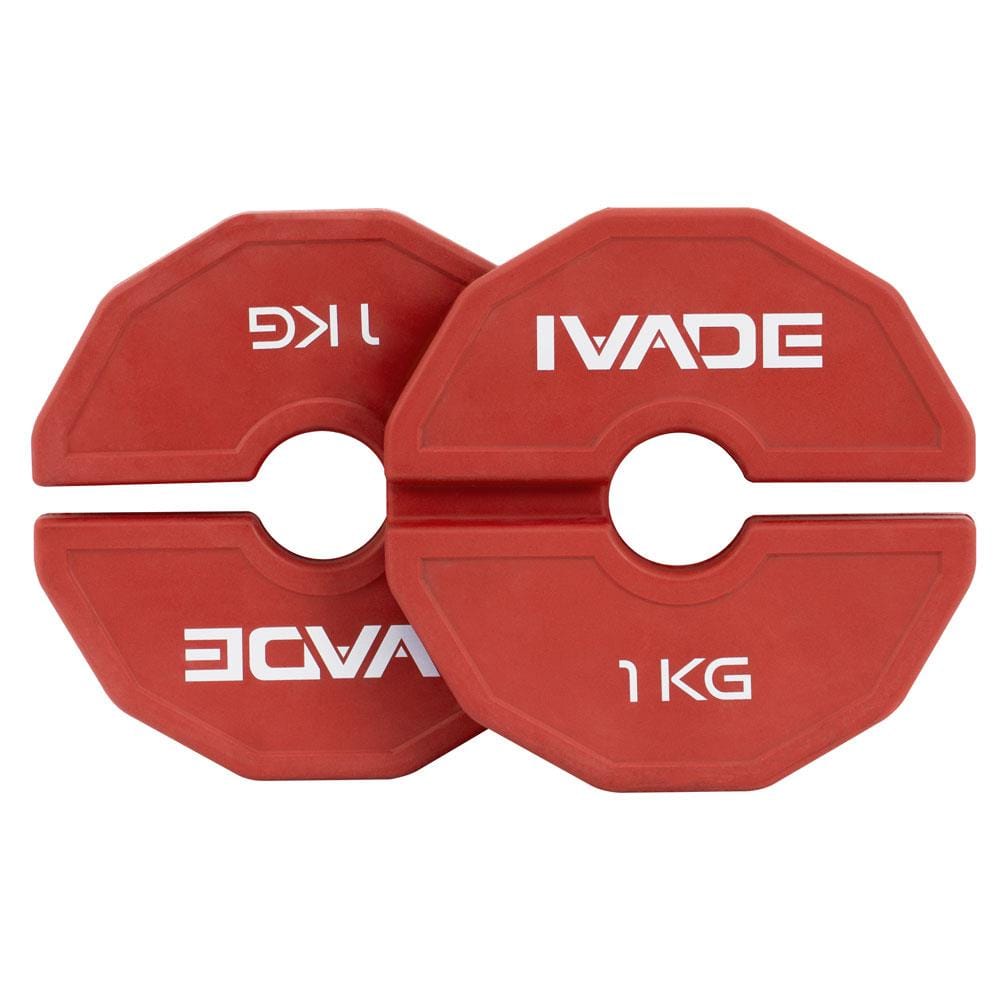 แผ่นน้ำหนัก IVADE สีแดง 1 กก. 2 แผ่น
