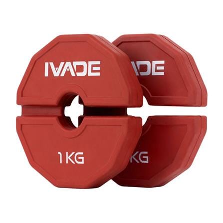 แผ่นน้ำหนัก IVADE สีแดง 1 กก. 2 แผ่น_0