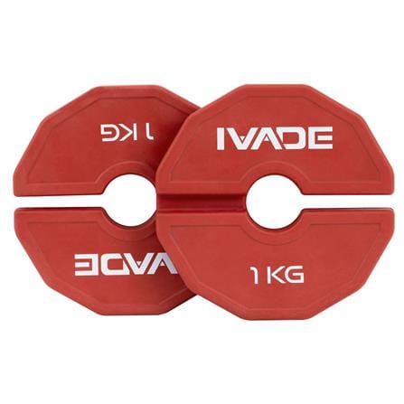 แผ่นน้ำหนัก IVADE สีแดง 1 กก. 2 แผ่น_1