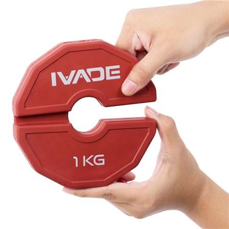 แผ่นน้ำหนัก IVADE สีแดง 1 กก. 2 แผ่น_2