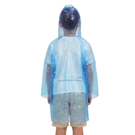เสื้อกันฝนเด็กแบบบาง DEXZON สีน้ำเงิน_2