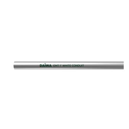 ท่อตรงเหล็กบาง EMT DAIWA 1 นิ้ว ยาว 3 เมตร สีเงิน_0