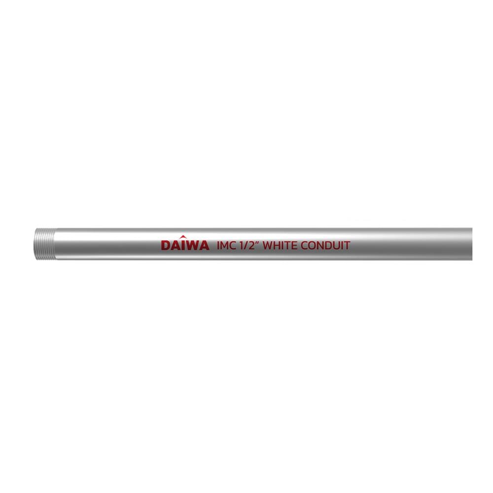 ท่อตรงเหล็กหนา IMC DAIWA 1/2 นิ้ว ยาว 3 เมตร สีเงิน