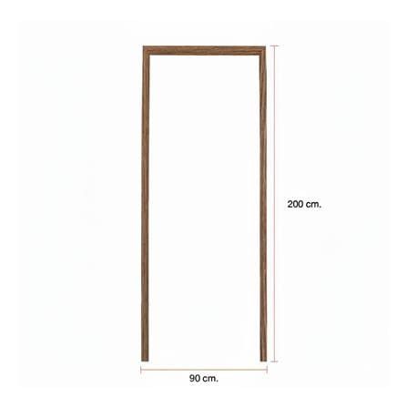 วงกบประตูไม้สังเคราะห์ WPC MODERNWOOD 90x200 ซม. สี HAZELNUT_4