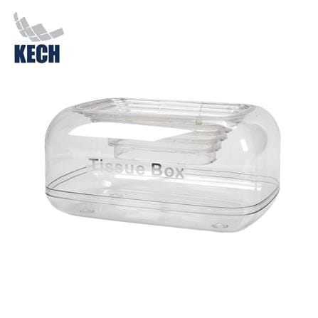 กล่องทิชชู่แผ่น PET KECH STEPPER สีขาว_0