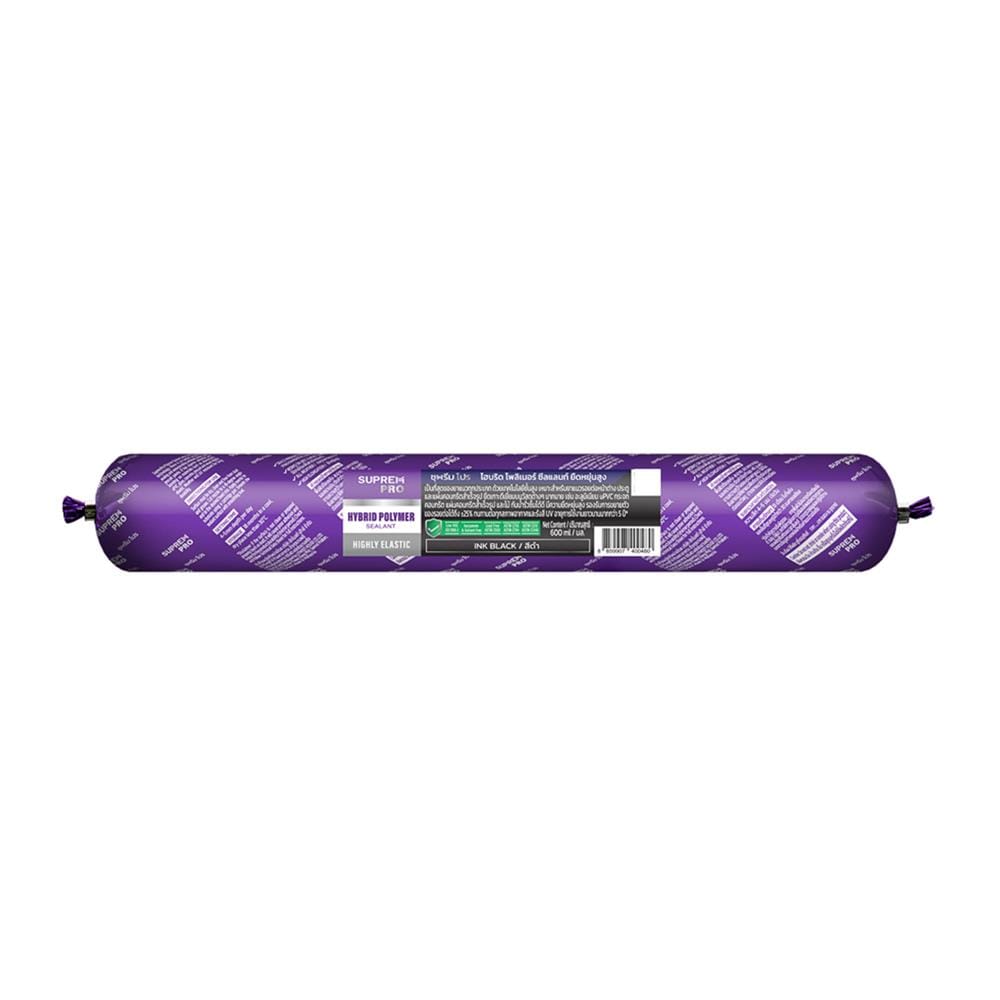 ยาแนวโพลิเมอร์อุดรอย SUPREMPRO HYBRID 600 มล. สีดำ