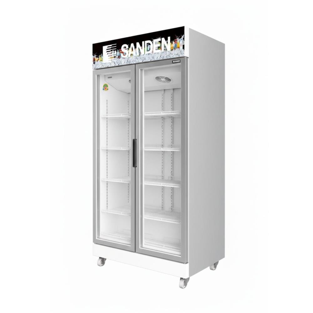ตู้เครื่องดื่ม 2 ประตู SANDEN SPN1000 23 คิว สีขาว