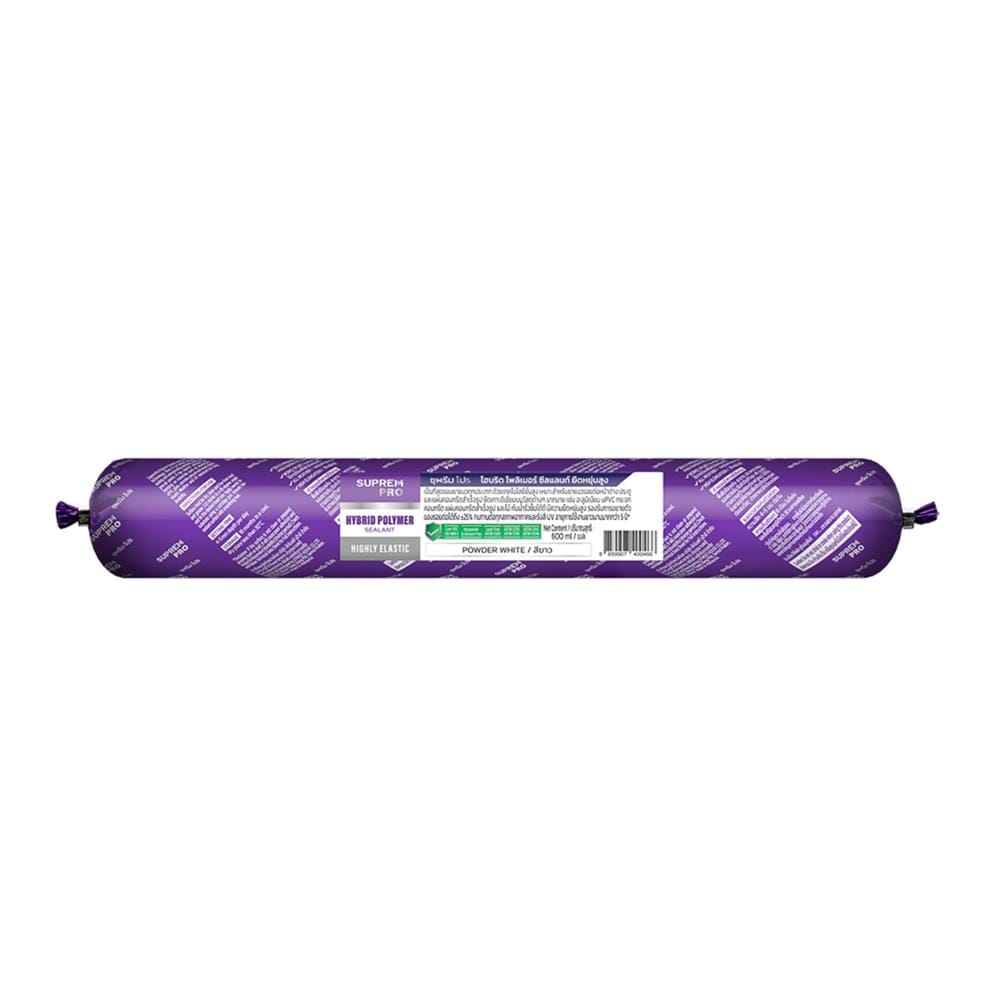 ยาแนวโพลิเมอร์อุดรอย SUPREMPRO HYBRID 600 มล. สีขาว