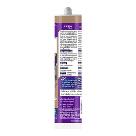 ยาแนวอะคริลิก SUPREMPRO MULTI PURPOSE 450 กรัม สีน้ำตาลอัลมอนด์_1