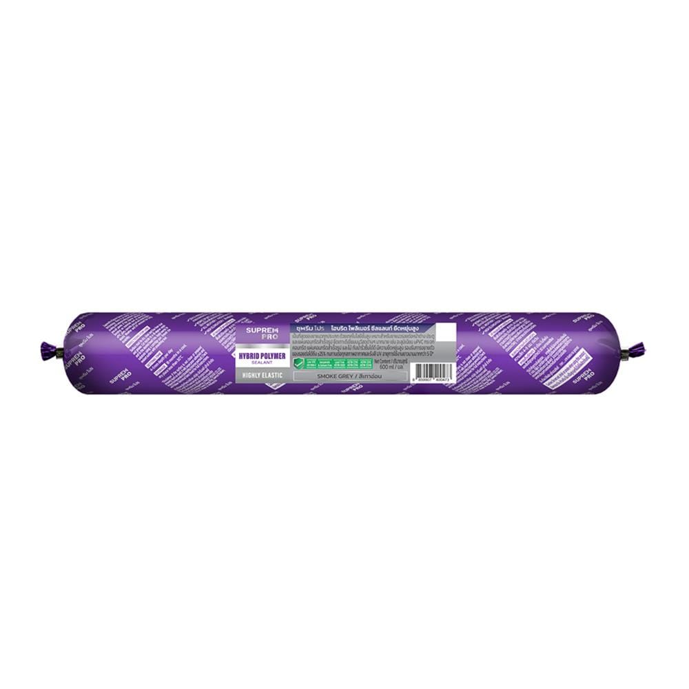 ยาแนวโพลิเมอร์อุดรอย SUPREMPRO HYBRID 600 มล. สีเทาอ่อน