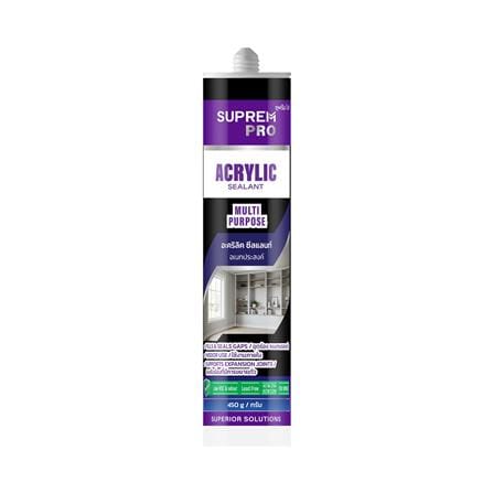 ยาแนวอะคริลิก SUPREMPRO MULTI PURPOSE 450 กรัม สีดำ