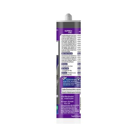 ยาแนวอะคริลิก SUPREMPRO MULTI PURPOSE 450 กรัม สีเทาเข้ม_1