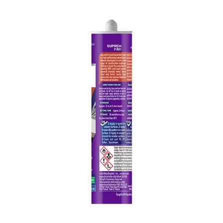 กาวพลังตะปู สูตรน้ำมัน SUPREMPRO QUICK BOND 300 มล. สีน้ำตาล_1