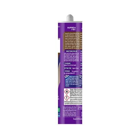กาวพลังตะปู สูตรน้ำมัน SUPREMPRO UNIVERSAL BOND 300 มล. สีเบจ_1