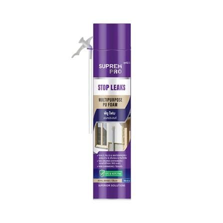 สเปรย์โฟม SUPREMPRO 750 มล. สีเบจ_0