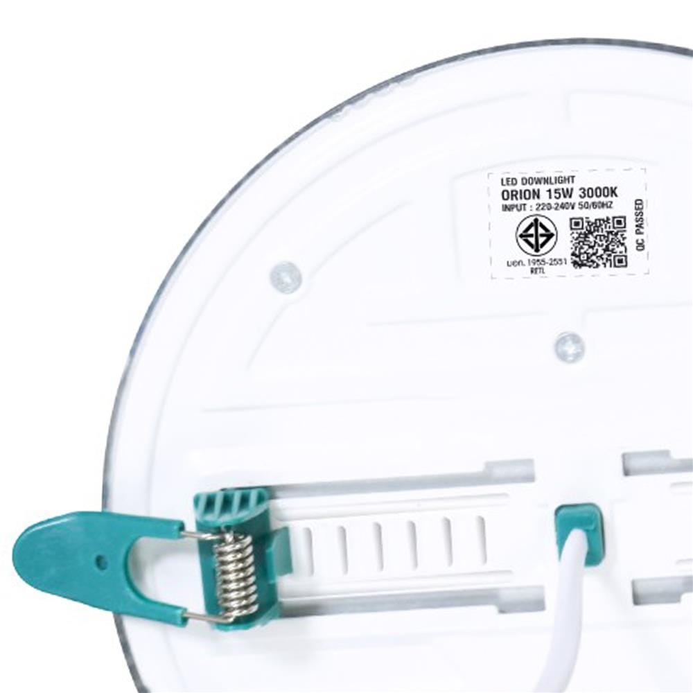 ดาวน์ไลท์ LED RACER DOWNLIGHT ORION 5 นิ้ว 15 วัตต์ WARM WHITE สีขาว