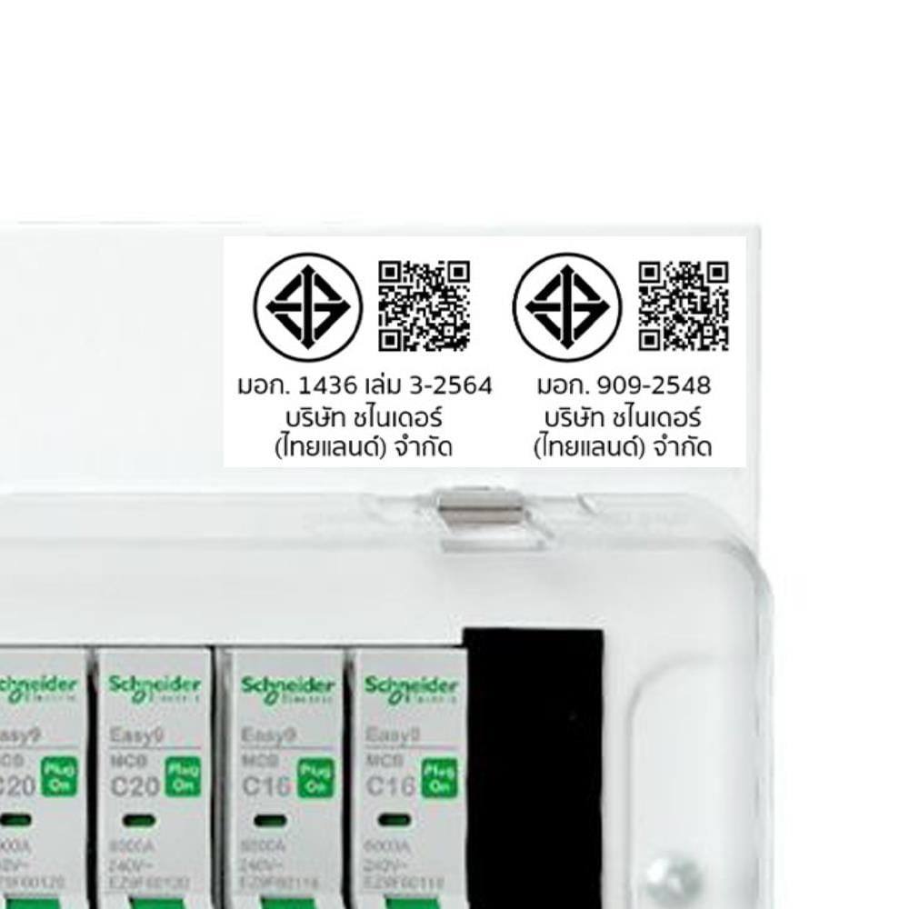 ชุดตู้คอนซูมเมอร์ยูนิต 6 ช่อง เมนกันดูด 50 แอมป์ SCHNEIDER EAZY9