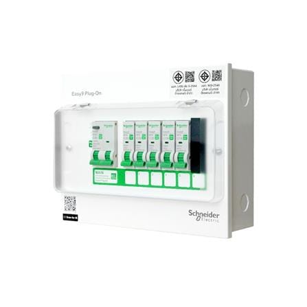 ชุดตู้คอนซูมเมอร์ยูนิต 6 ช่อง เมนกันดูด 50 แอมป์ SCHNEIDER EAZY9_1