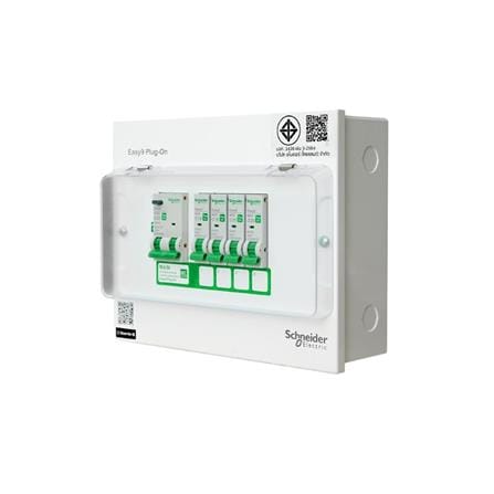 ชุดตู้คอนซูมเมอร์ยูนิต 4 ช่อง เมนกันดูด 50 แอมป์ SCHNEIDER EAZY9_1
