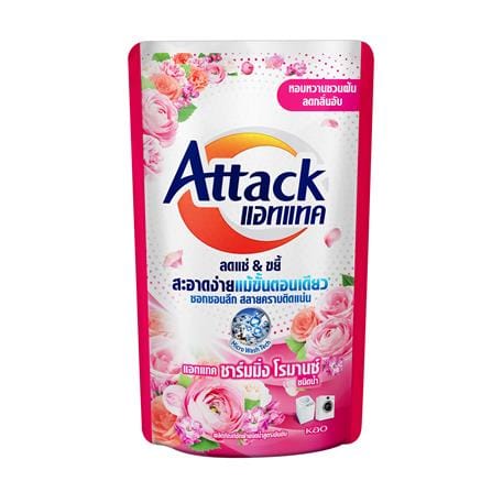 รีฟิลน้ำยาซักผ้า ATTACK 550 มล. CHARMING ROMANCE แพ็ก 2+1 ชิ้น_2