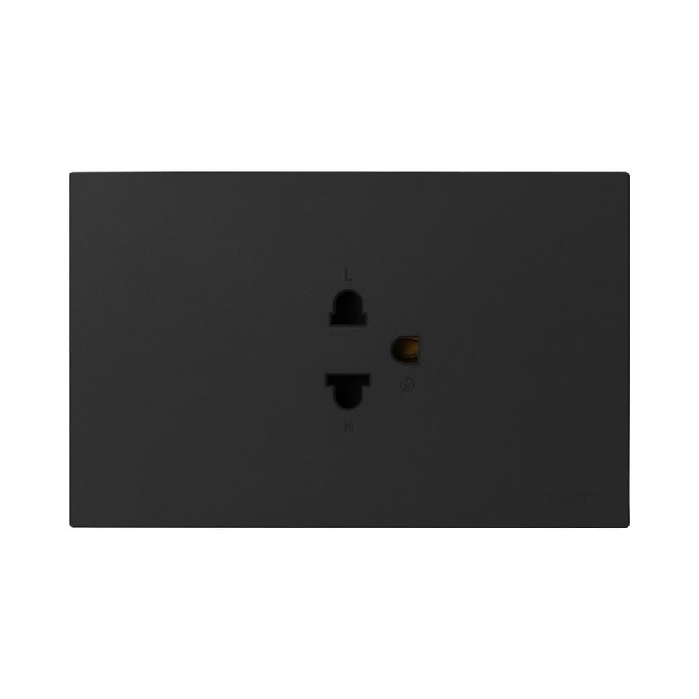 ชุดเต้ารับเดี่ยว 3 ขา HACO MELLOW HACO-LO-MEL-E10-MNB สี MIDNIGHT BLACK