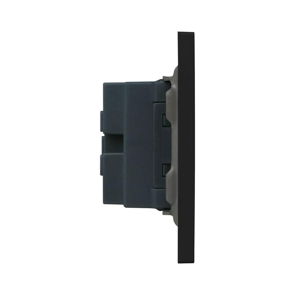 ชุดเต้ารับเดี่ยว 3 ขา HACO MELLOW HACO-LO-MEL-E10-MNB สี MIDNIGHT BLACK