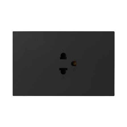 ชุดเต้ารับเดี่ยว 3 ขา HACO MELLOW HACO-LO-MEL-E10-MNB สี MIDNIGHT BLACK_0