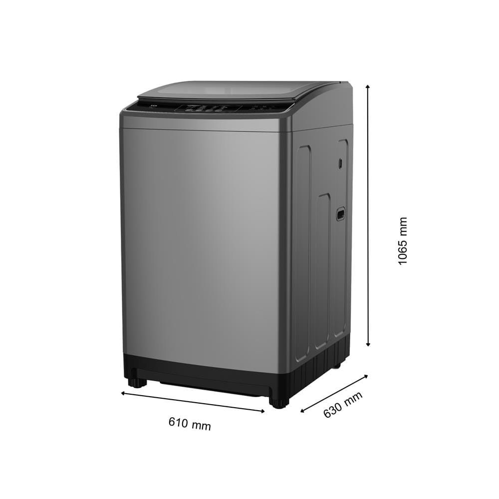 เครื่องซักผ้าฝาบน TCL WT173FTLG 17 กก. 660 RPM สีเทา