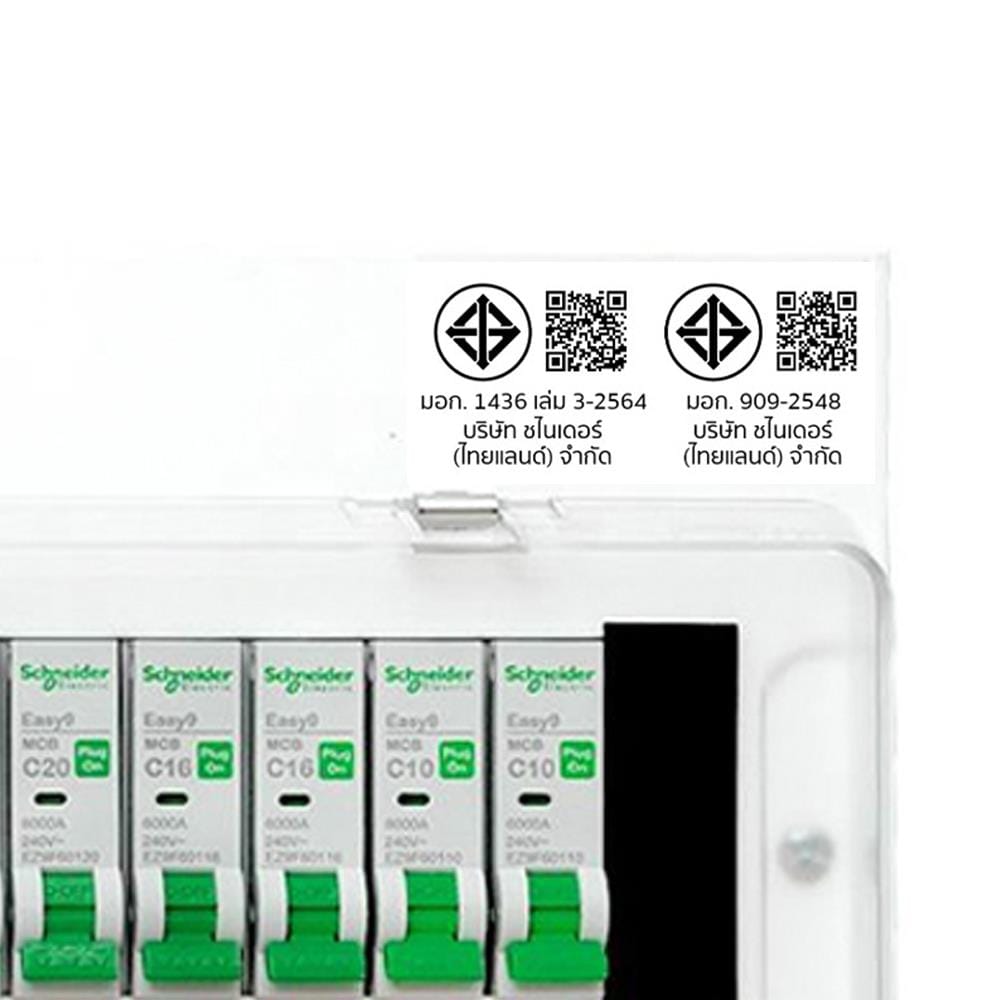 ชุดตู้คอนซูมเมอร์ยูนิต 10 ช่อง เมนกันดูด 50 แอมป์ SCHNEIDER EAZY9