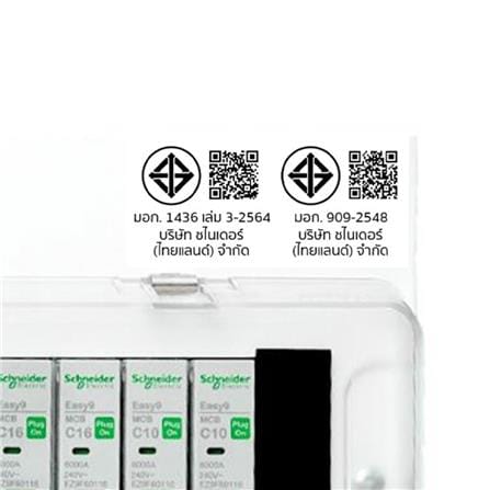 ชุดตู้คอนซูมเมอร์ยูนิต 10 ช่อง เมนกันดูด 63 แอมป์ SCHNEIDER EAZY9_3
